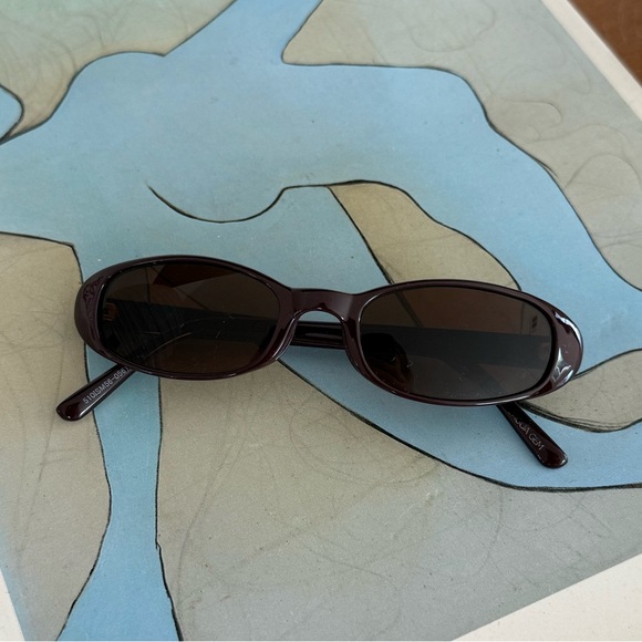 Accessories - CHIC Oval Dark Brown Sunglasses